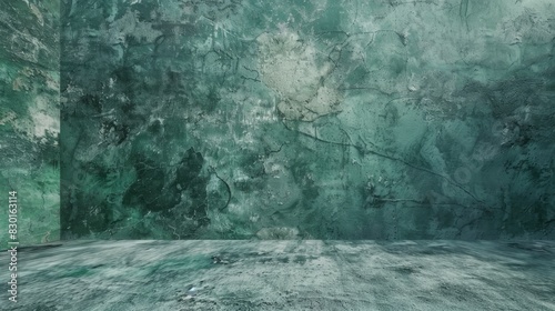 texture of clean empty green stone surface backdrop between wall texture background. copyspace photo