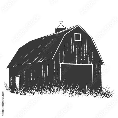 silhouette barn black color only