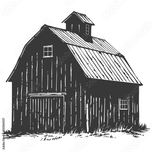 silhouette barn black color only