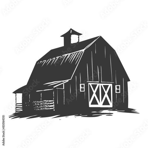 silhouette barn black color only