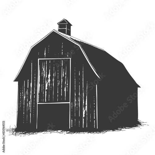 silhouette barn black color only