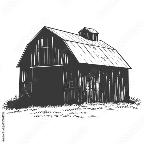 silhouette barn black color only