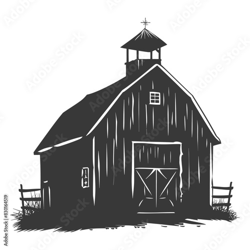 silhouette barn black color only