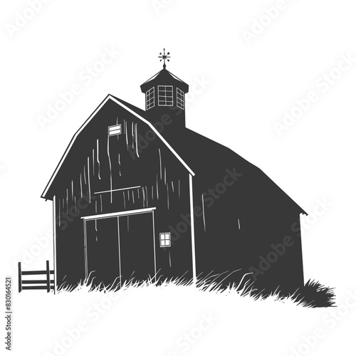 silhouette barn black color only