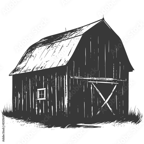 silhouette barn black color only