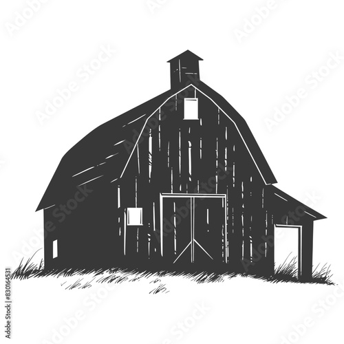 silhouette barn black color only