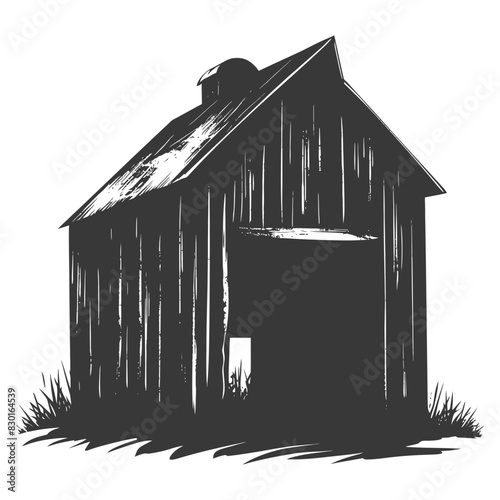 silhouette barn black color only