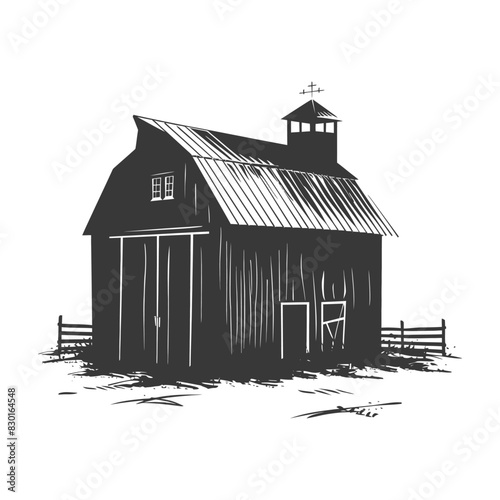 silhouette barn black color only