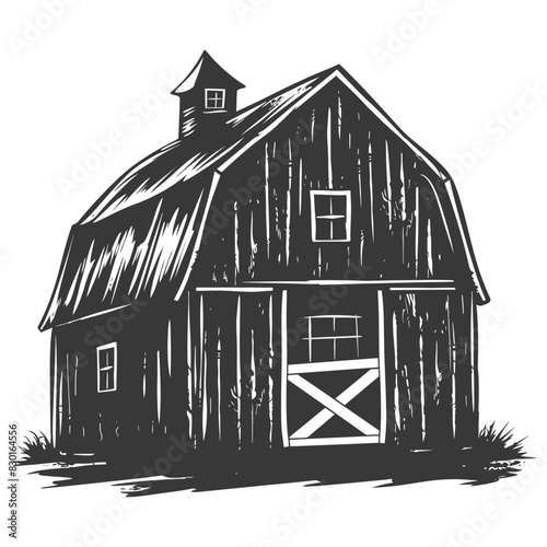 silhouette barn black color only