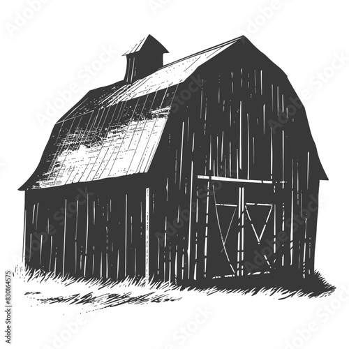 silhouette barn black color only