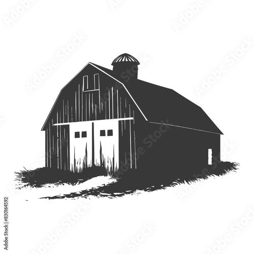 silhouette barn black color only