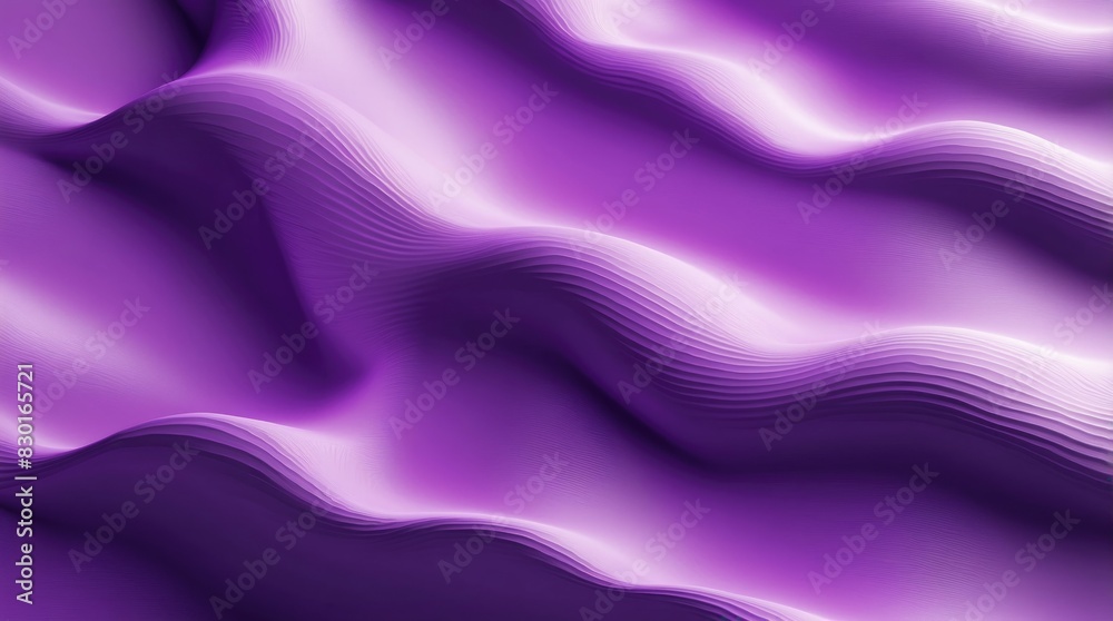 Silken Waves Bright Purple Gradient 3D Texture Silken Waves Bright Purple Gradient 3D Texture