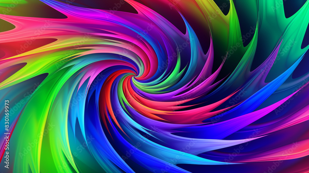 Obraz premium Abstract Image, Spirals and Vortices, Pattern Style Texture, Wallpaper, Background, Cell Phone and Smartphone Cover, Computer Screen, Cell Phone and Smartphone Screen, 16:9 Format - PNG