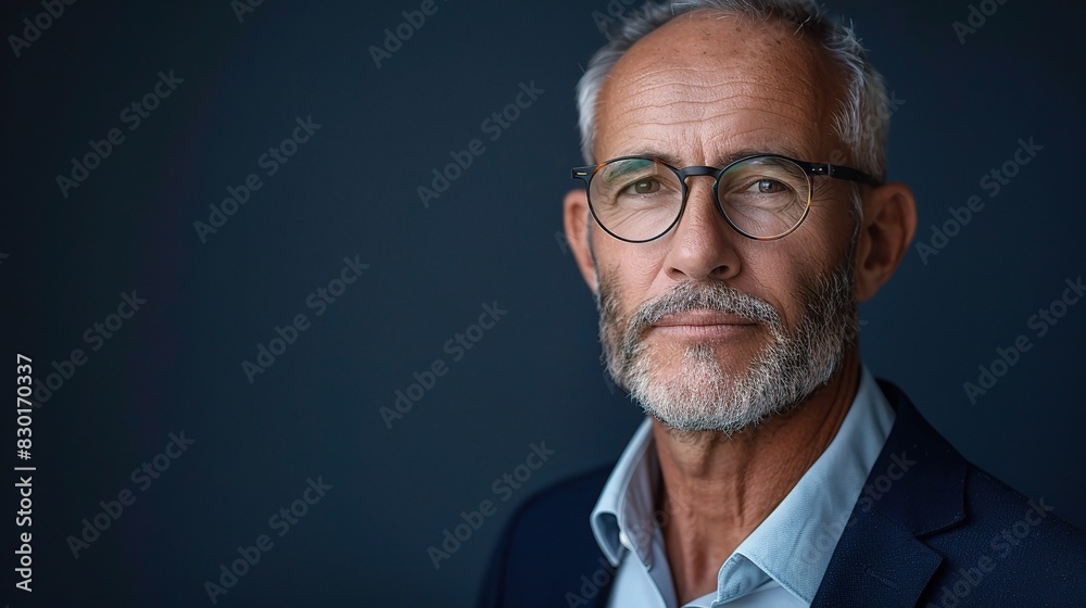 confident businessman portrait featuring a middle-aged man with glasses confident businessman portrait featuring a middle-aged man with glasses