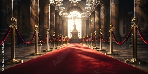 Luxury Gala Premiere or Top Artist Show: Exclusive Red Carpet Event. Concept Red Carpet Fashion, VIP Guests, Exclusive Performances photo