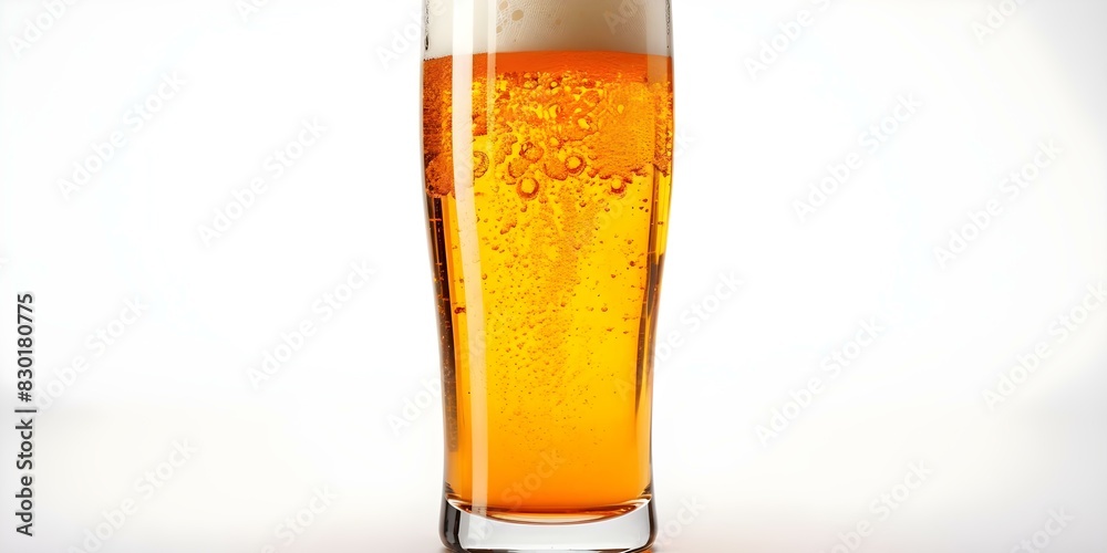 Beer Glass Advertisement on White Background for Commercial Purposes. Concept Beer Glass, Advertisement, White Background, Commercial, Product Photography Beer Glass Advertisement on White Background for Commercial Purposes. Concept Beer Glass, Advertisement, White Background, Commercial, Product Photography