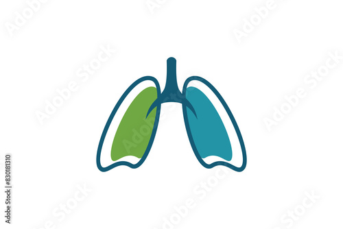 lungs healty design with simple concept