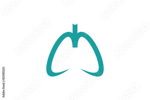 lungs healty design with simple concept