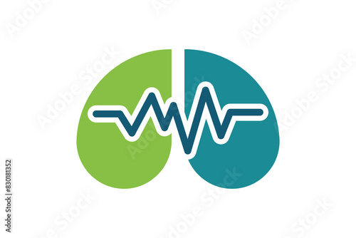 lungs healty design with simple concept