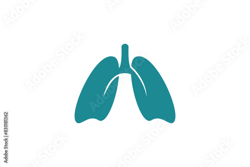 lungs healty design with simple concept