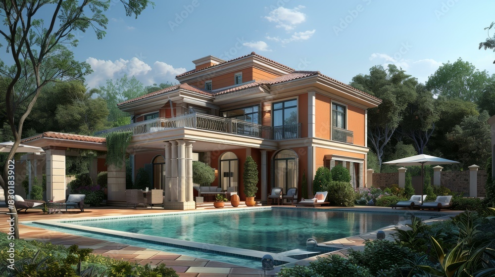 Modern Villa with Pool and Garden