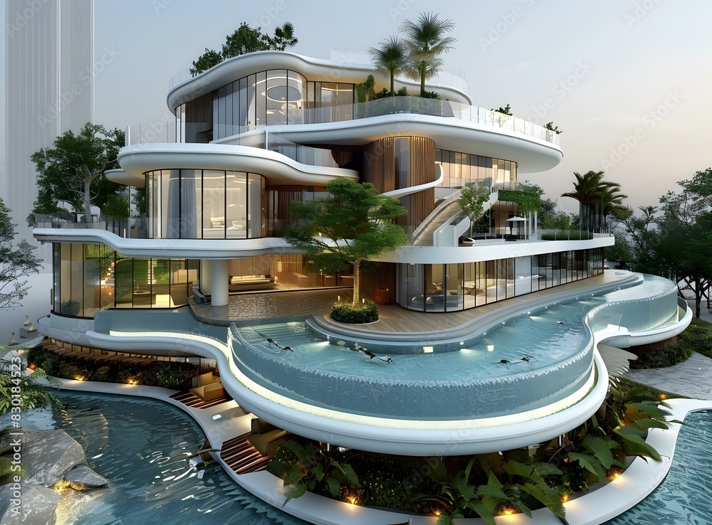 The futuristic mansion The futuristic mansion