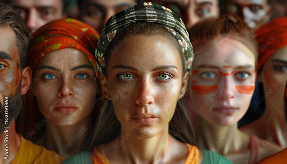 Fototapeta premium Community of Nations: Unity in Diversity