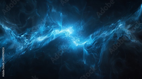  A dark background with blue and white swirls Alternatively  a black background with blue swirls and white swirls