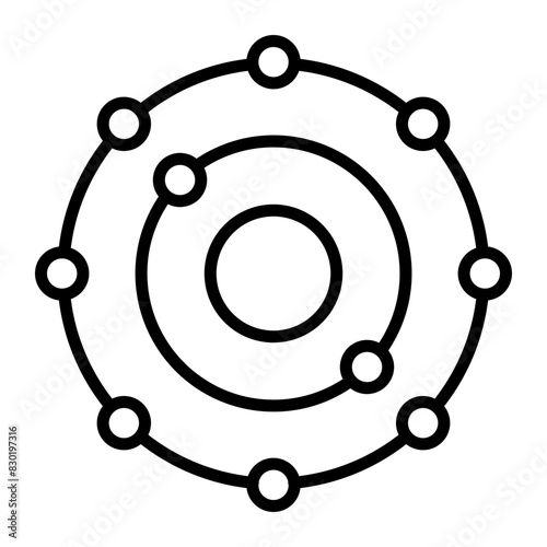 Antioxidant Vector Line Icon Design