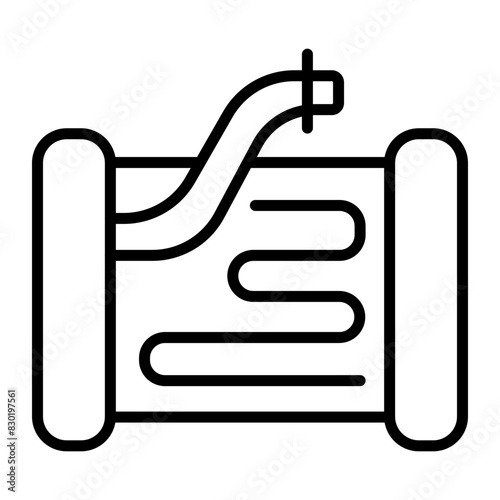 Evaporator Vector Line Icon Design