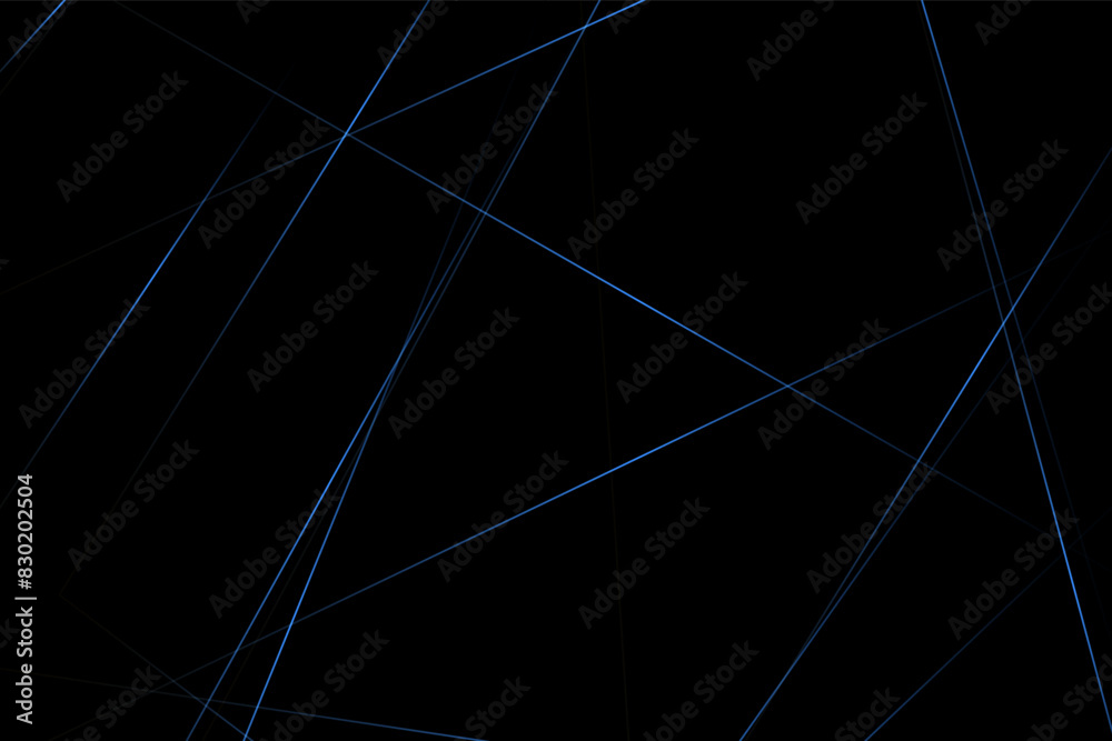 Abstract black with blue lines, triangles background modern design. Vector illustration EPS 10. Abstract black with blue lines, triangles background modern design. Vector illustration EPS 10.
