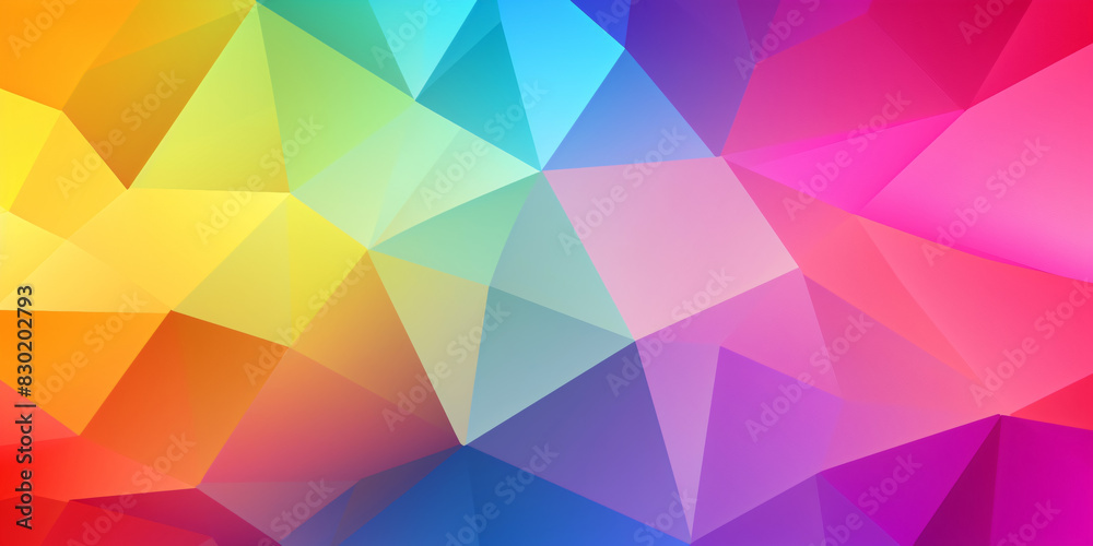 colorful gradient design background, geometric polygonal modernism in rainbow colors colorful gradient design background, geometric polygonal modernism in rainbow colors