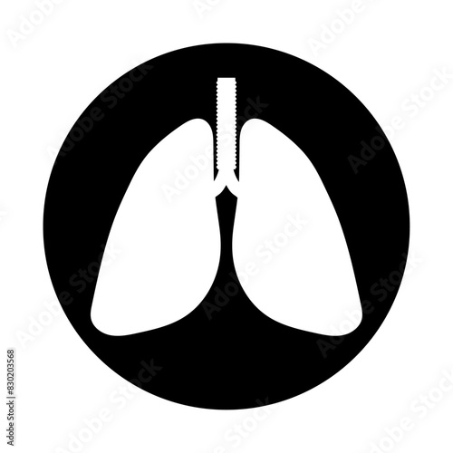 Icon lungs in human
