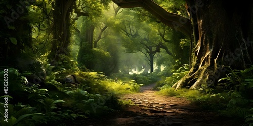 Captivating Forest Scene Ideal for Digital Painting. Concept Forest Landscape, Digital Art, Painting Techniques, Nature Photography