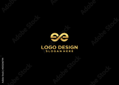 Initial Letter ee Logo Design Vector Template