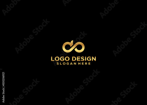 Initial Letter do Logo Design Vector Template
