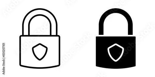 Padlock icon set. for mobile concept and web design. vector illustration