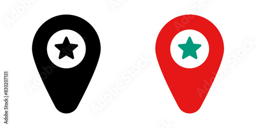Map Pin icon set. for mobile concept and web design. vector illustration