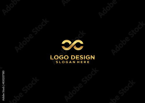 Initial Letter cc Logo Design Vector Template