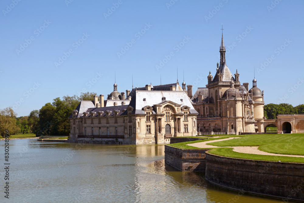 The castle of Chantilly The castle of Chantilly