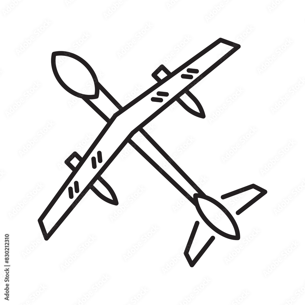 Drone line icon. Included the icons as drone, remote, controller, radar, map, signal and more line icon Drone line icon. Included the icons as drone, remote, controller, radar, map, signal and more line icon