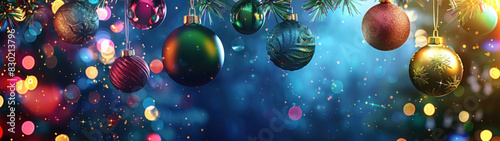 Merry Christmas Party, Festive elements with Christmas theme, Cheerful and Fun, Holiday Party