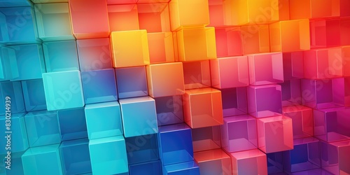 color cube background 