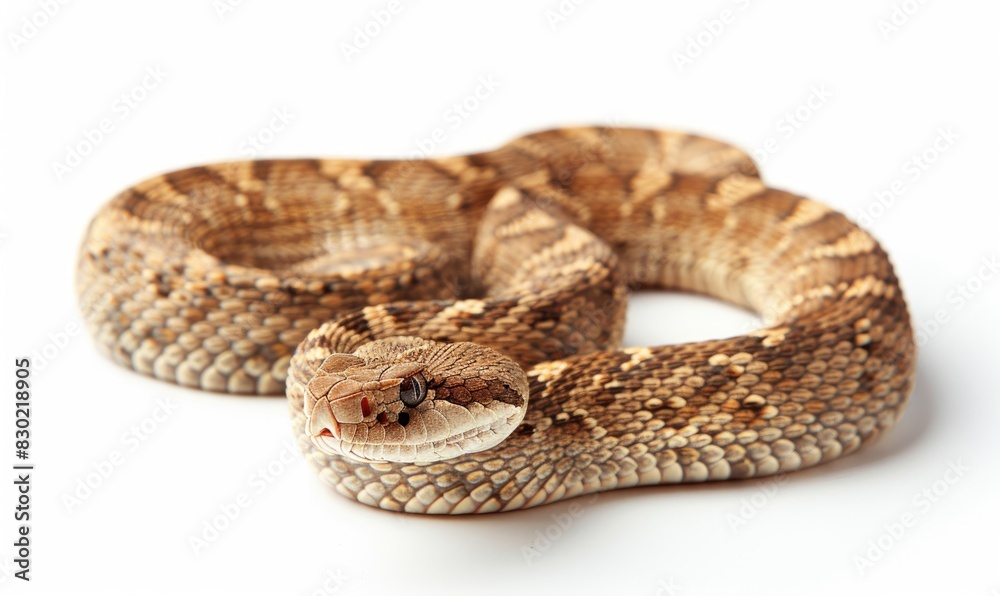Obraz premium Rattlesnake on neutral background