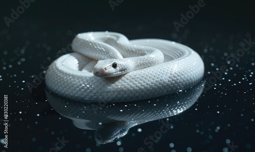 White snake in celestial alignment