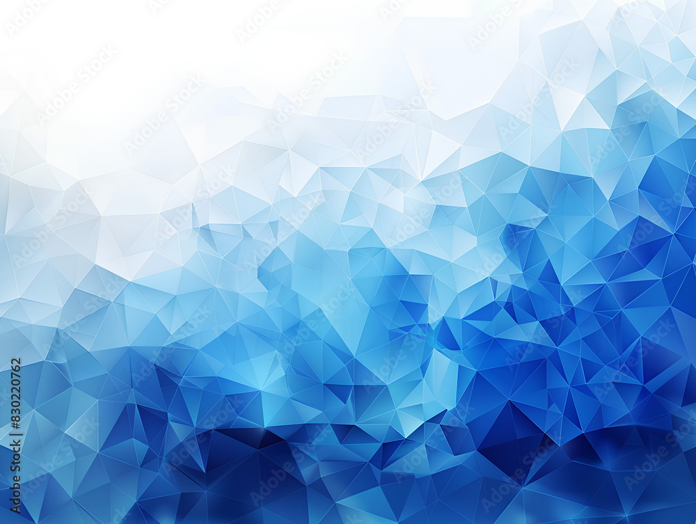 Obraz premium Geometric blue ice texture background 
