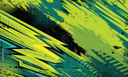 Abstract grunge background for extreme jersey team, racing, cycling, football, gaming, etc