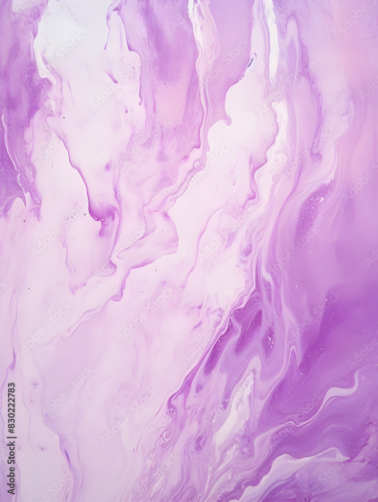 Fototapeta premium Abstract white and purple marble ink painting background 