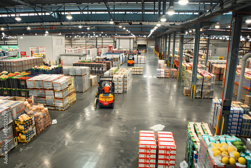 Fototapeta Naklejka Na Ścianę i Meble -  Logistic fruits and vegetables.