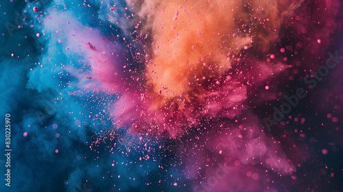 coloured powder explosion  photo